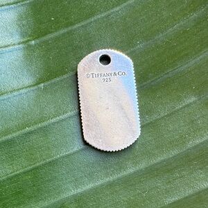 Tiffany & Co. Silver Engraved Pendant